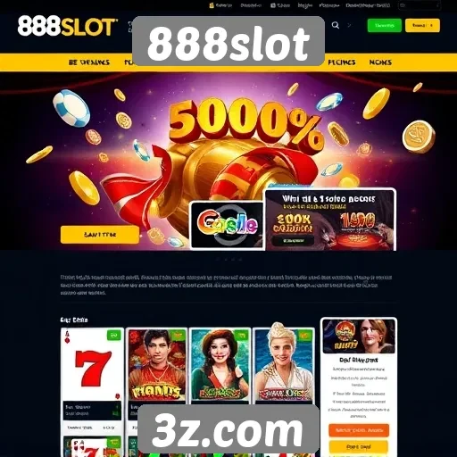 Usabilidade e design do site 888slot